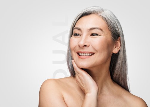 Exosome Skin Booster CYNEFILL ExoDual Illustration representing skin health improvement