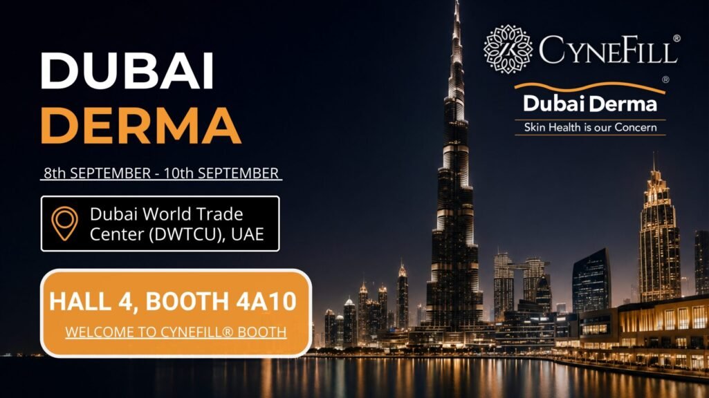 Meet CYNEFILL® at InterCHARM Russia 2026 – Visit Our Booth ZK MediGroup | CYNEFILL® invites you to visit our booth at Dubai Derma 2026
